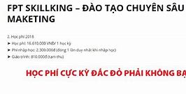 Marketing Fpt Học Phí